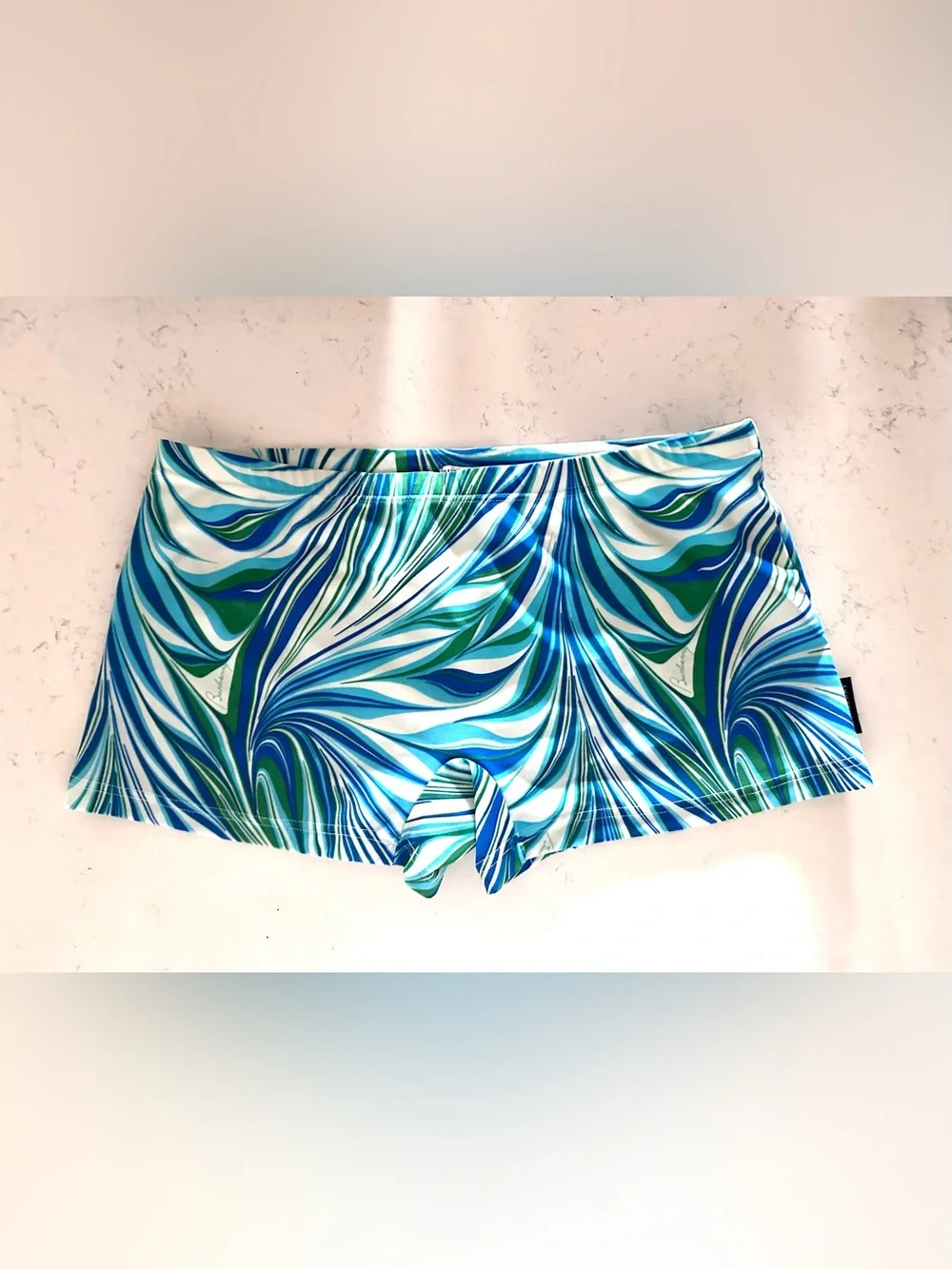 Burberry Striped Blue Green White swimsuit